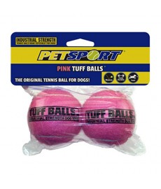 Petsports Pink Tuff Balls  2 pk