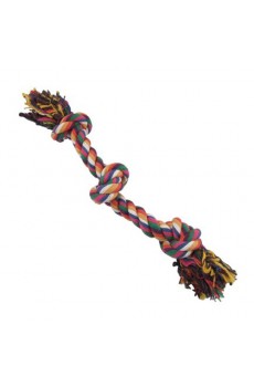 Petbrands Multi-Coloured Three Knot Rope Tug - Large 