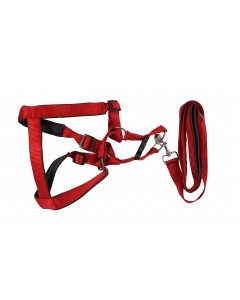 Woofi Dog Harness Set - Medium - Red