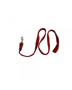 Woofi Dog  Plain  Cotton Leash -Red - Large XL (Premium Quality)