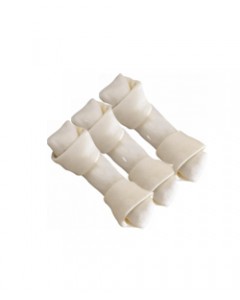 Dog Bone Knotted Plain  (4-inch x 3 Pieces)