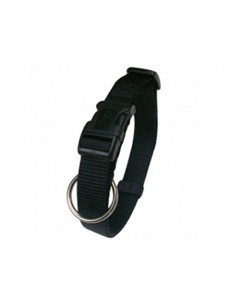 Woofi Dog Collar Adjustable - Nylon - Black - Large- XL