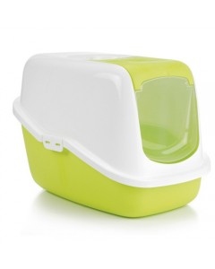 Savic Nestor Cat Toilet Home - Lemon Green