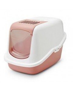 Savic Nestor Cat Toilet Home  - Retro Pink