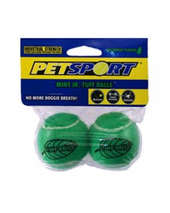 Petsports Tuff  Jr. Mint  Balls  2 pk