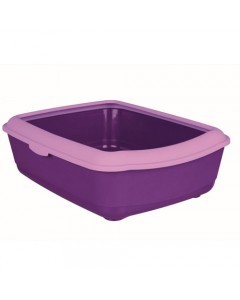 Trixie Classic  Cat Litter Tray with Rim-Purple Lilac
