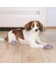 Trixie Dog Socks Non-Slip-Grey-Small-Medium