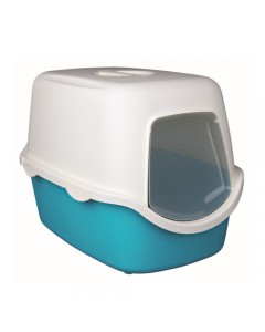 Trixie Vico  Cat Litter Tray with Dome Turquoise White