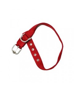 Woofi Dog Collar Nylon bell-Red- Small- Medium with bell