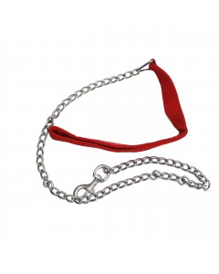 Woofi Half Leash Red - Half Chain Polyproplane Material with soft padded Large leash